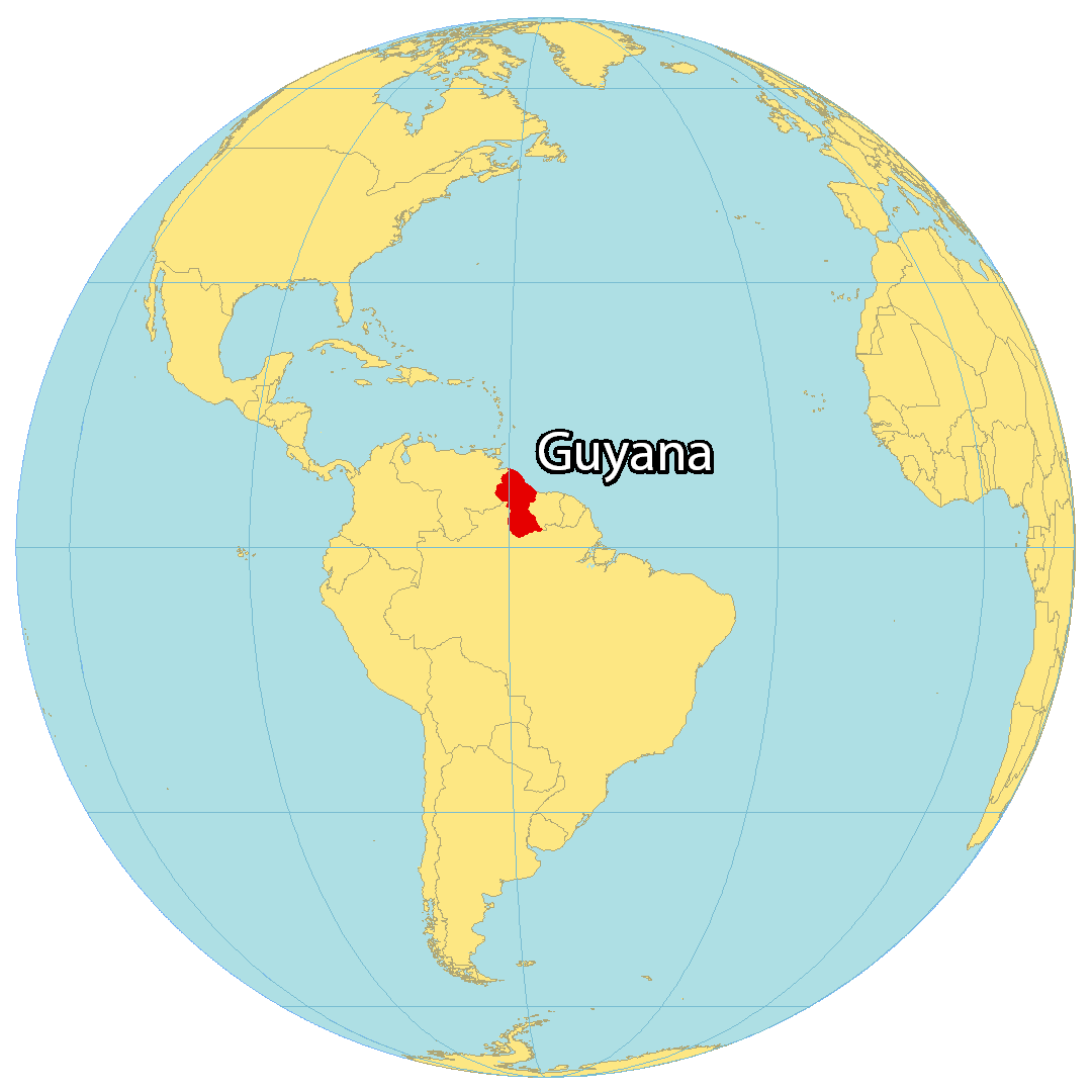 Guyana-World-Map